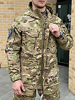 Чоловіча військова куртка мультиком камуфляж, Осіння тактична куртка реп-стоп водовідштовхувальна аmu