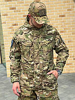 Мужская военная куртка мультиком камуфляж, Осенняя тактическая куртка реп-стоп водоотталкивающая аmu