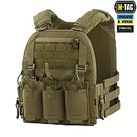 Плитоноска Cuirass зеленая c системой быстрого сброса с 3 подсумками Cordura 500D с 3D сеткой регулируемая