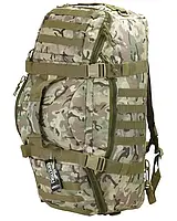 Военная тактическая сумка камуфляжная мультикам 600D с возможностью носить как рюкзак 60 L