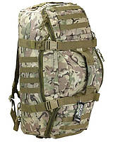 Армейська сумка-рюкзак Kombat мультикам із платформою Molly та посиленою ручкою 600D Tac-Poly 60 л