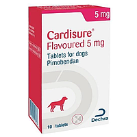 Кардишур (Cardisure) 5 мг у разі серцевої недостатності собак No10 Dechra