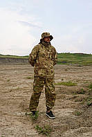 Мужской армейский камуфляжный маскировочный костюм британского производства, брюки и куртка на молнии multicam