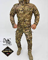 Осенний тактический костюм Soft Shell мультикам на флисе, тактичний костюм, военная форма Multicam аmu