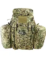 Наплічна військова сумка мультикам 90 л із поясним ременем, Рюкзак Kombat з кріпленням Molly регульований