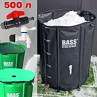 Бочка для хранения воды Bass Polska Емкость для сбора дождевой воды BH 79998 Бочка 500 л вертикальная VAR