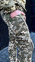 Мужские штаны армейские пиксель рип стоп утепленные синтепоном, Штаны тактические зимние камуфляжные