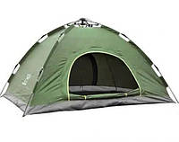 Туристическая палатка универсальная 200×150 см чёрная/зелёная, Походная автоматическая палатка двуместная tor