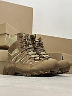 Военные ботинки мужские антискользящие койот зимние, Тактическая обувь непромокаемая теплая
