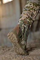 Спецобувь для военных кожа мультикам, высокие армейские ботинки с влагоотталкивающей мембраной 42