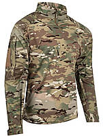 Мужская рубашка мультикам с регулируемыми манжетами на липучке и усиленными зонами хлопок-полиэстер