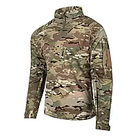 Убакс армейский мультикам хлопок/полиэстер, прочная износостойкая рубашка с липучками под шевроны
