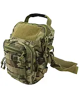Сумка военная мультикам Hex-Stop с регулируемой мягкой плечевой лямкой, сумка военная Комбат