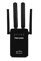 Ретранслятор-роутер WiFi PIX-LINK Repeator LV WR09 с 4 антеннами 300Мб/с, Маршрутизатор беспроводой связи hop