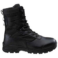 Военные берцы Magnum черные кожаные с резиновой подошвой 1310 г, Обувь мужская тактическая замшевая 44