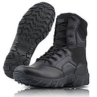 Берцы непромокаемые черные, Тактическая черная обувь Magnum с натуральной кожы на шнуровке