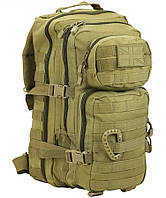 Тактический штурмовой рюкзак полиэстер койот 47x23x28 см, Рюкзак с регулируемым поясным ремнем 28л