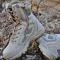 Військові подовжені черевики Magnum чоловічі антиковзкі замшеві, Тактичне взуття непромокає тепла койот