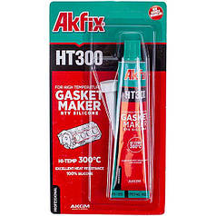 Герметик силіконовий Akfix HT300 50g (термостійкий) червоний