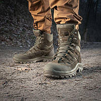 Тактические ботинки оливковые с усиленным носком и пяткой, Берцы армейские Tac с усиленой каркасной стелькой