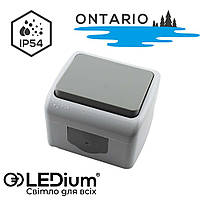 Вимикач одноклавішний IP54 серія "ONTARIO"