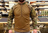 Армейская камуфляжная кофта флис Kombat с Ripstop сеткой,Рубашка для военных мультикам с ID панелями