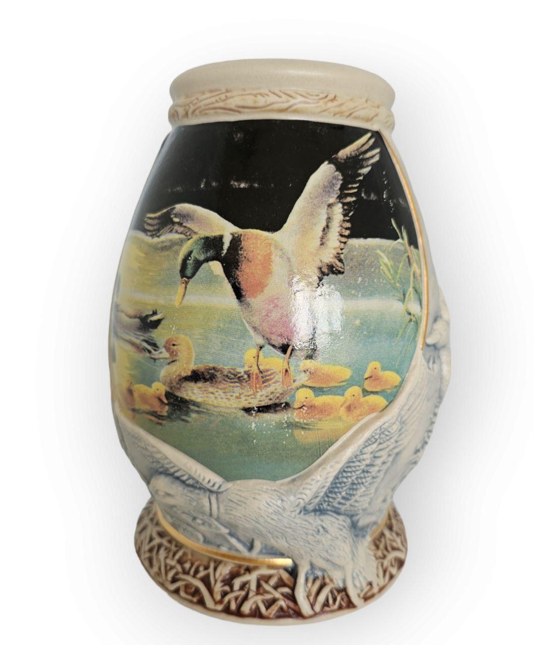 Пивний керамічний бокал Каченята h-17,8 см, 1100мл (425-1013), фото 1