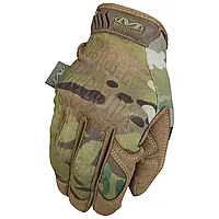 Перчатки тактические военные Mechanix The Original камуфляжные мультикам с облегающего материала TrekDry