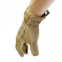Тактические сенсорные перчатки Helikon-Tex койот, Перчатки полиэстер/эластан с эластическими манжетами M