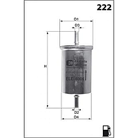 ELE6075 Фильтр топливный (аналог WF8041/KL79)
