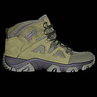 Военные демисезонные берцы Bulat олива, Тактическая нубуковая обувь с функцией быстрой шнуровки антискользящие