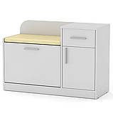 Тумба для взуття з м'яким сидінням ТО-4 Ательє світлий Компаніт (98х38х66 см), фото 3