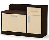 Тумба для взуття з м'яким сидінням ТО-4 Ательє світлий Компаніт (98х38х66 см), фото 10