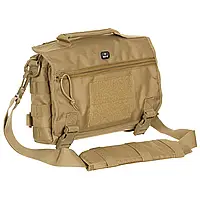 Тактическая сумка MFH "Molle" койот полиэстер 4л, Военная сумка 28*20*7см с фиксирующими клапанами