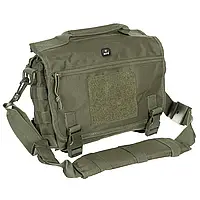 Однолямочная армейская оливковая сумка MFH полиэстер, Сумка военная износостойкая 4л с липучкой