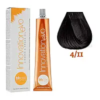 Крем-краска для волос BBCOS Innovation Evo 100 мл 4/11 Каштановий натуральний інтенсивно-попелястий
