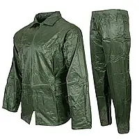Костюм дощовик Reis олива, Непромокальний комплект штани та куртка на замку з капюшоном на утяжці