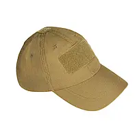 Бейсболка Mil-Tec койот із липучками під шеврони, Військова кепка рип стоп універсального розміру
