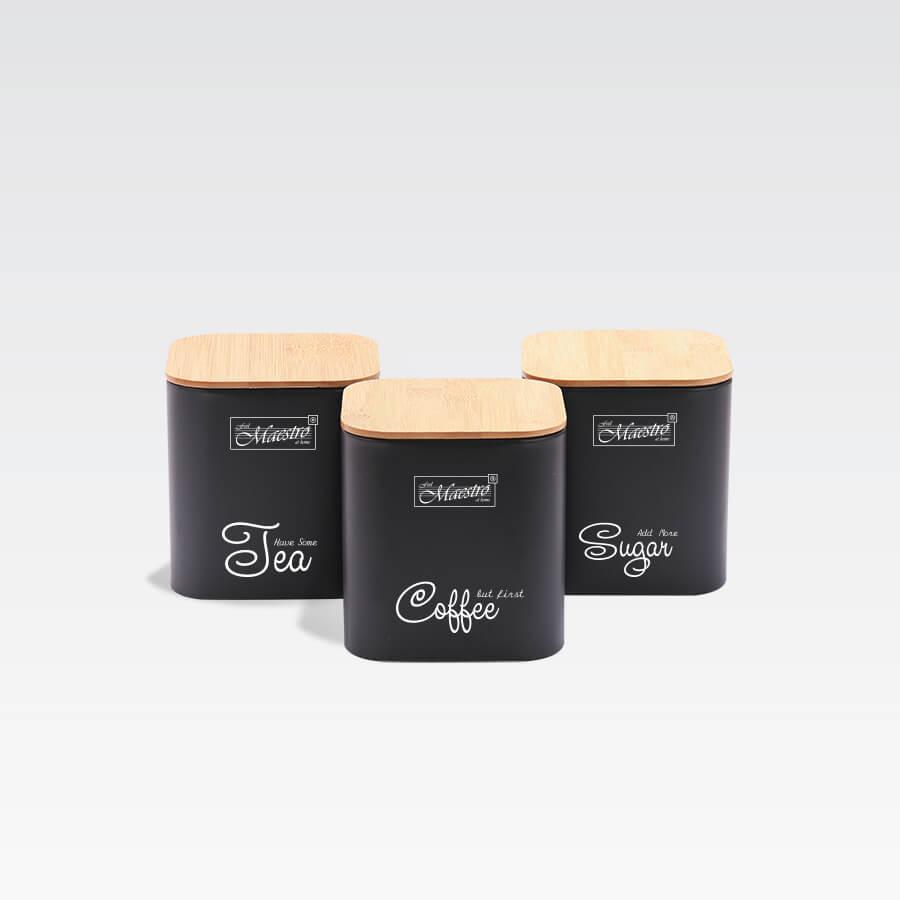 Набір для спецій 3 предмети Maestro MR-1775-3S Black, фото 1