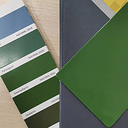 Фарба порошкова зелена матова 6001 для металевих меблів, дверцят, профнастил.