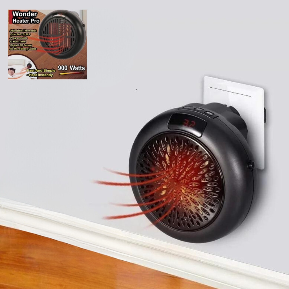 Обігрівач портативний Electric Heater For Home 900w електричний від мережі Міні підігрівач в розетку