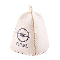 Банная шапка Luxyart "Opel", натуральный войлок, белый (LA-190) mn