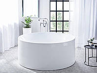 Окремостояча ванна Ibiza 1400 мм біла Класична кругла окрема ванна Ванна кругла акрилова Ванна кругла акрилова