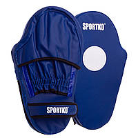 Лапа Пряма подовжена для боксу та єдиноборств SPORTKO PD4 колір синій sp