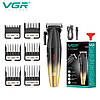 Машинка для стрижки VGR Professional Turbo 9000rpm Black&Gold (V-003), фото 4