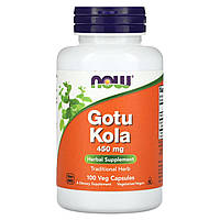 Готу кола (Gotu Kola), Now Foods, 450 мг, 100 капсул (NOW-04700)