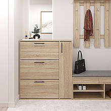 Тумба для взуття ЛДСП 1165х1050х320 мм Дуб Сонома