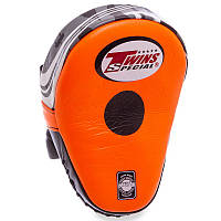 Лапа Изогнутая для бокса и единоборств TWINS PML10 цвет оранжевый sp