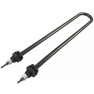 Тен для нагріву води 1500W 220V (нержавіюча сталь) L=300mm M16 (прямий), фото 1