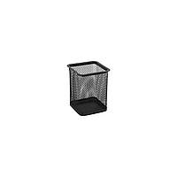 Подставка для ручек Axent square 80х80х100мм, wire mesh, black (2111-01-A)